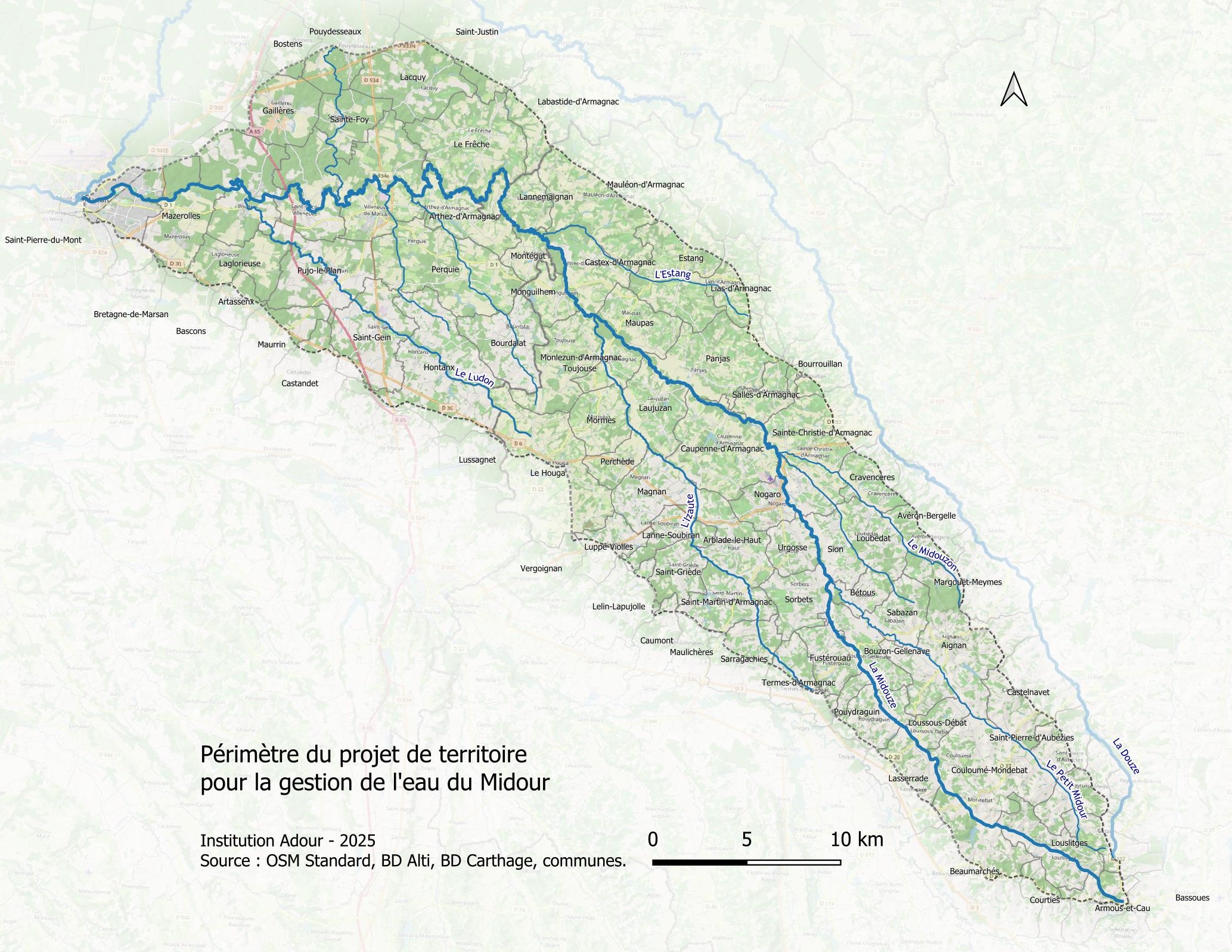 Territoire PTGE Midour